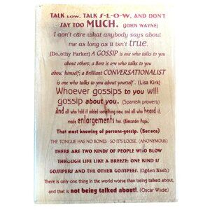 Hampton Art Stamps : Diffusion 2641 Talk Talk... Wooden Rubber Stamp Block
